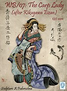 The carp lady - plat de résine - Alexandros models