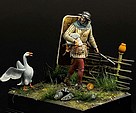 infantryman with goose - oie - tartar miniatures