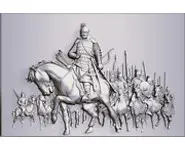 Guerriers Mongols-1/2 rond