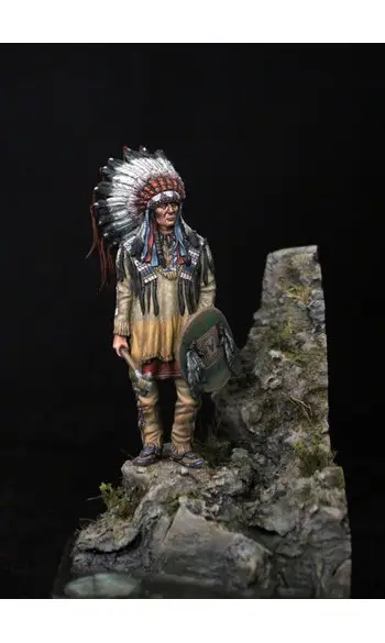 Sioux warrior, 19 s. - 54 mm