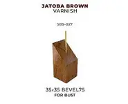 Jatoba Brown Biseau Bust 35x35
