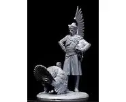 Polish Hussar with a turkey