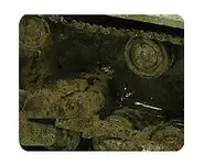 Projections boue marron