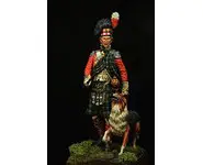 Highlander Officer with Collie - 75 mm