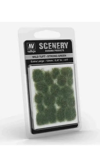 Vert intense - 12 mm