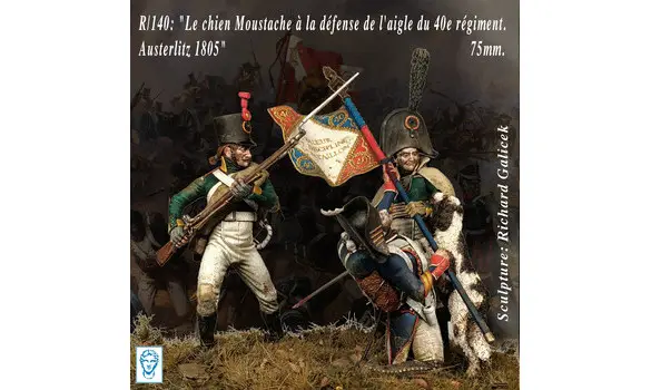 Le chien Moustache - 75 mm