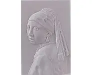 Jeune fille à la perle - 1/2 rond