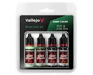 Set vert - 4 flacons