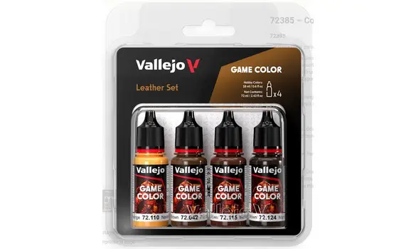 set cuir - 4 flacons