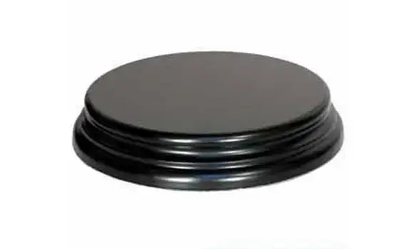Socle rond - 11 cm de diam. - Noir
