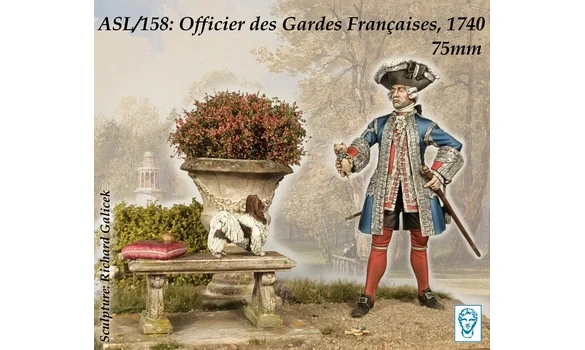 Officier Gardes Françaises-75mm