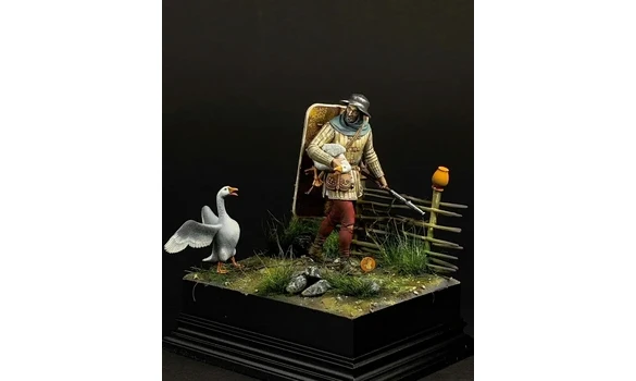 Infantryman with a goose-54mm