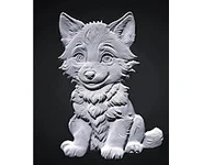 Bébé Loup - 1/2 rond