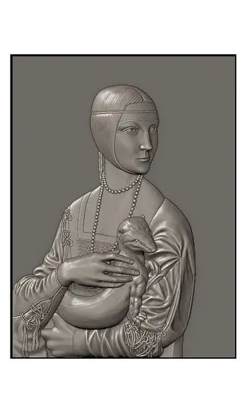 La Dame à l'Hermine - 1/2rond