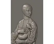 La Dame à l'Hermine - 1/2rond