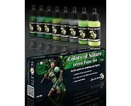 Green Paint Set - 8 flacons