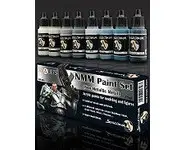 NMM Paint set Steel - 8 flacons