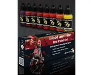 Blood and Fire Red Paint Set - 8 flacons