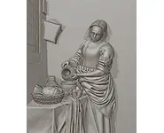 La laitière - 1/2 rond