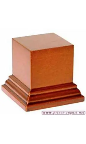 Socle carré 40x40 mm - Noisette